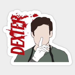 Dexter Logo Shhh Sticker